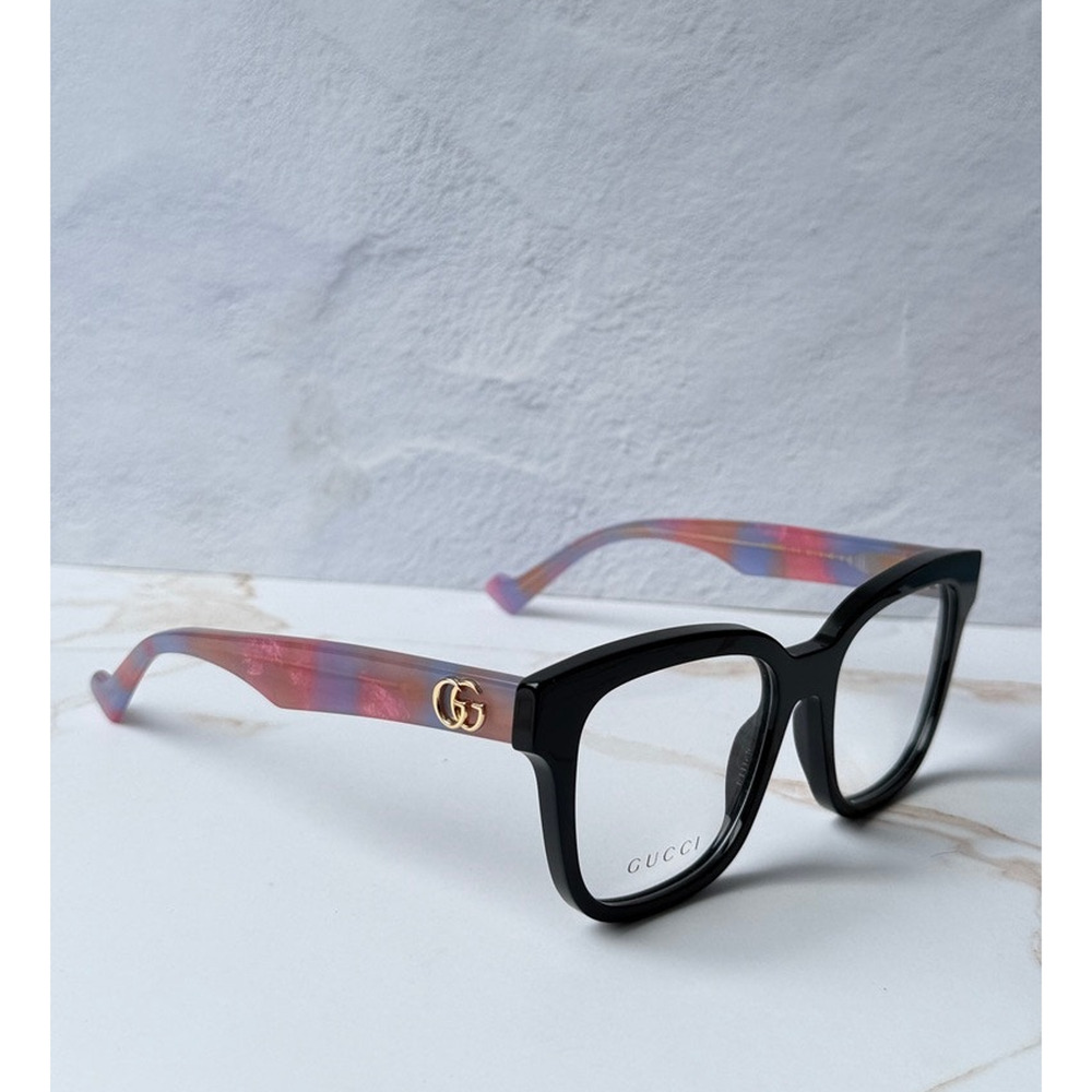 NEW Gucci GG0958O Black Pink Square Eyeglass Frames